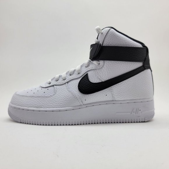 NEW Nike Air Force 1 High '07 White Black AF1 Shoes Sneakers - Picture 1 of 8